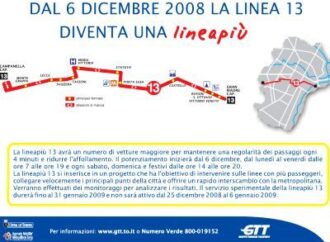 Torino. Linee più: parte con il tram13 il potenziamento dei mezzi pubblici
