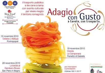 Forlì. Il tpl si 'siede' a tavola: parte L'iniziativa 'Adagio con Gusto' organizzata ad AVM