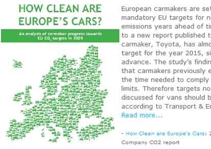 Roma. Emissioni Co2: i costruttori riducono quelle delle auto