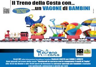 Rimini-Ravenna: in ferrovia con un vagone speciale per i bambini