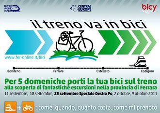 Ferrara. Il treno va in bici: 5 domeniche alla scoperta delle piste ciclabili del Po