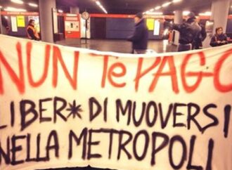 “Nun te pago” Blitz in metropolitana a Milano
