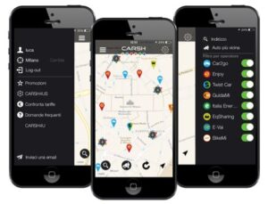 Carsh aggrega tutti i servizi di Car Sharing
