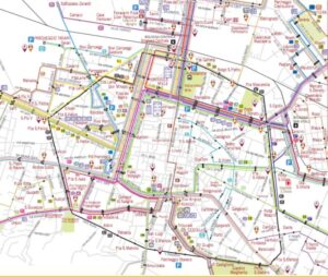 Le linee Tper al tempo del cantiere Bobo