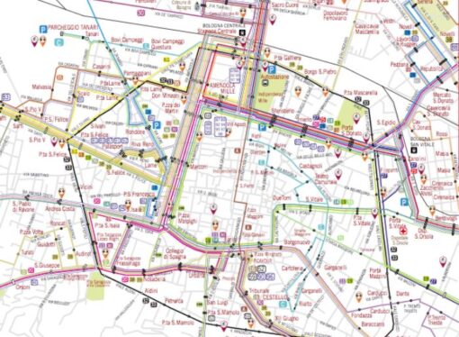 Le linee Tper al tempo del cantiere Bobo