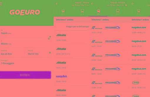 Arriva GoEuro: autobus, treni e voli a portata di touch