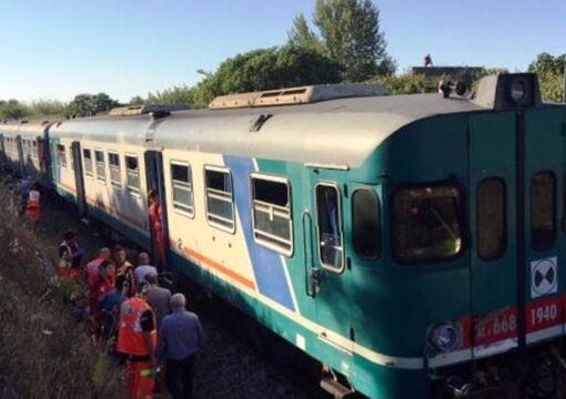 Puglia: nuovo incidente ferroviario
