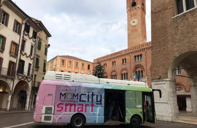 Treviso: debutto dei nuovi bus elettrici