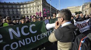 La protesta degli Ncc
