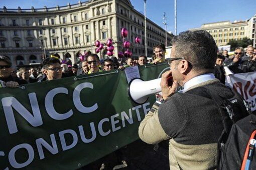 La protesta degli Ncc