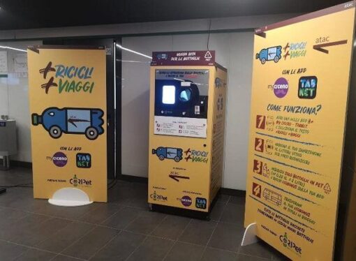 Roma: nuovi compattatori Pet nelle stazioni metrò