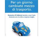 TREVISO. "PER UN GIORNO CAMBIATE MEZZO DI TRASPORTO": LA CAMPAGNA DI SENSIBILIZZAZIONE LANCIATA DALLA PROVINCIA PER DOMENICA 25