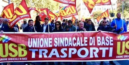 Trasporto Pubblico Locale: indetto dal sindacato USB per venerdì 17 settembre sciopero nazionale di 24 ore