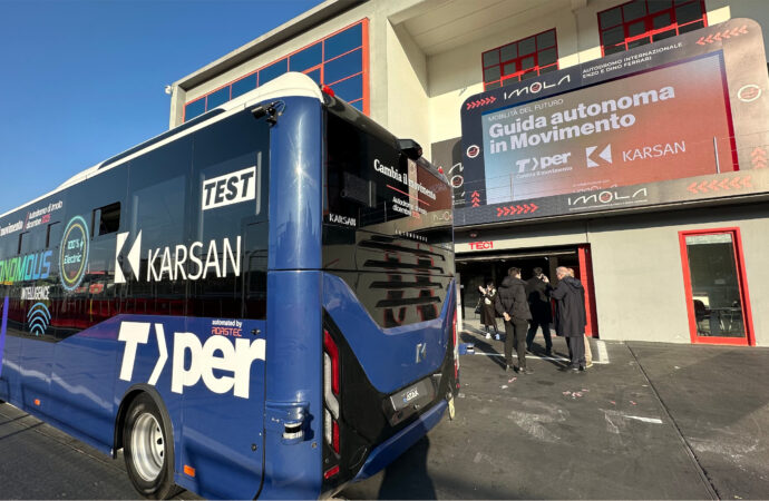 Tper e Karsan, prove di guida autonoma all’autodromo di Imola