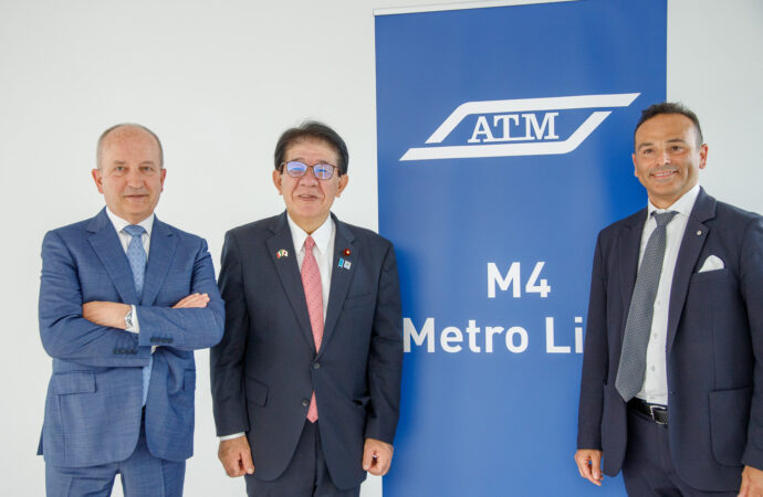 Milano: ATM, visita del Ministro dei Trasporti giapponese